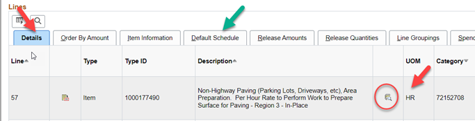  Edit the description and update on all the red arrow spaces